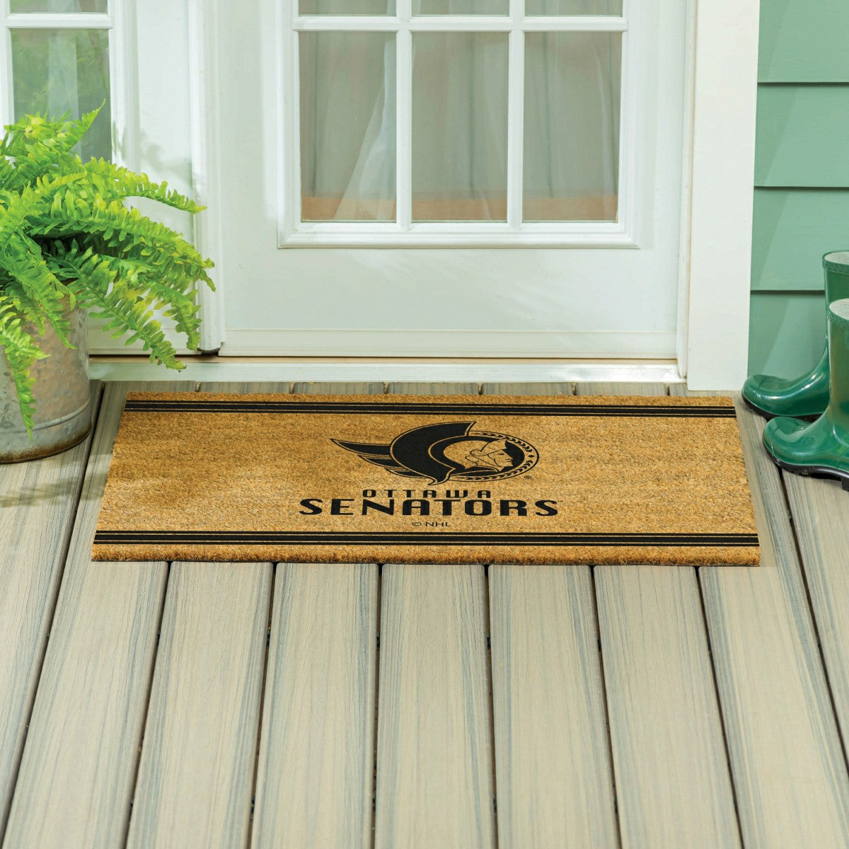 Ottawa Senators Large One Color Coir Mat, 36"x24"