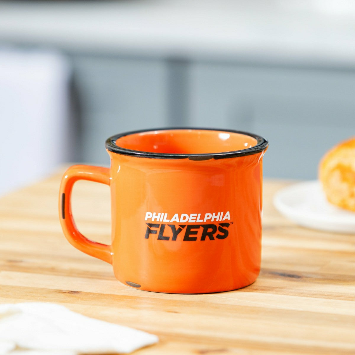 Philadelphia Flyers Ceramic Camp Cup with Enamel Finish, 14oz