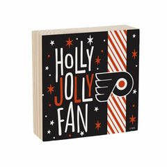 Philadelphia Flyers Block, Holiday, 6x6