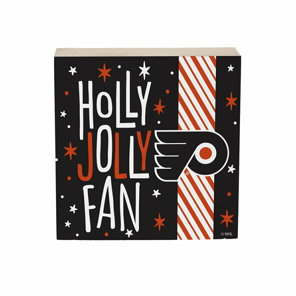 Philadelphia Flyers Block, Holiday, 6x6