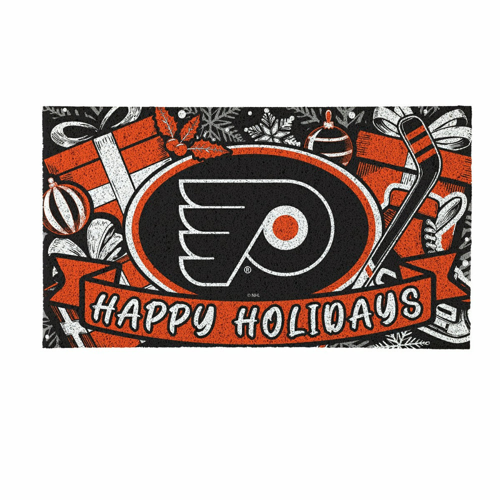 Philadelphia Flyers Holiday PVC Mat, 28"x16"
