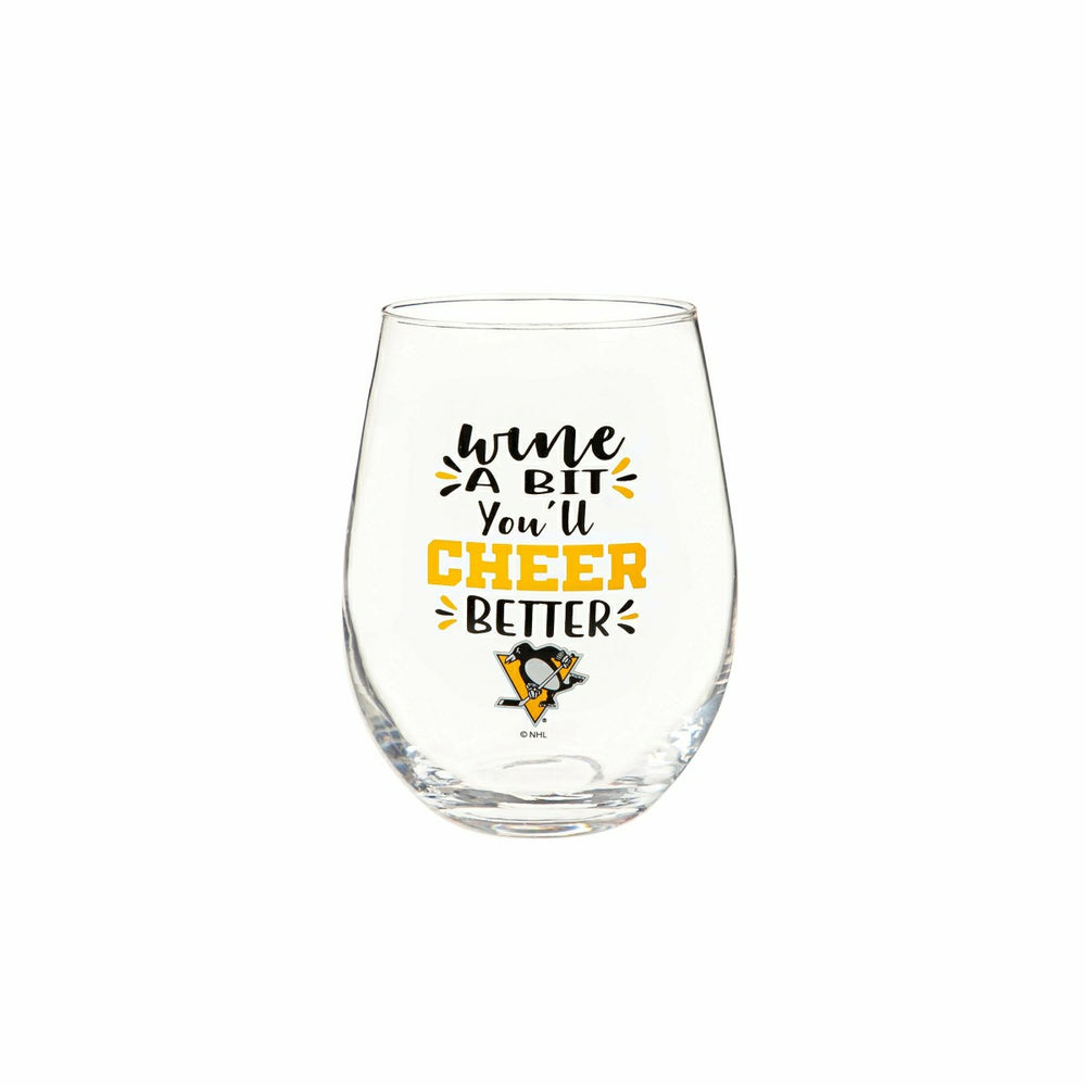 Pittsburgh Penguins,17oz Boxed Stemless Glass