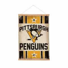 Pittsburgh Penguins, Canvas Wall Tapestry, Medium, 36x24