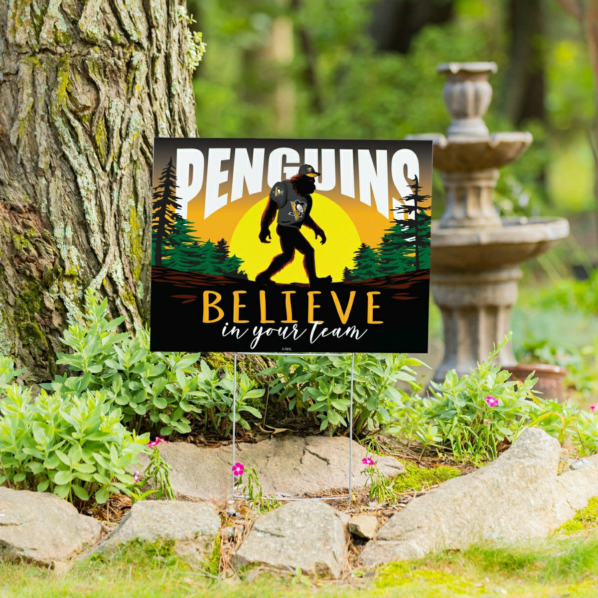 Pittsburgh Penguins Yard Sign, Bigfoot
