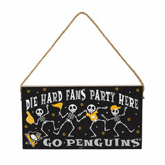 Pittsburgh Penguins Halloween Wood Wall Sign, 6x11