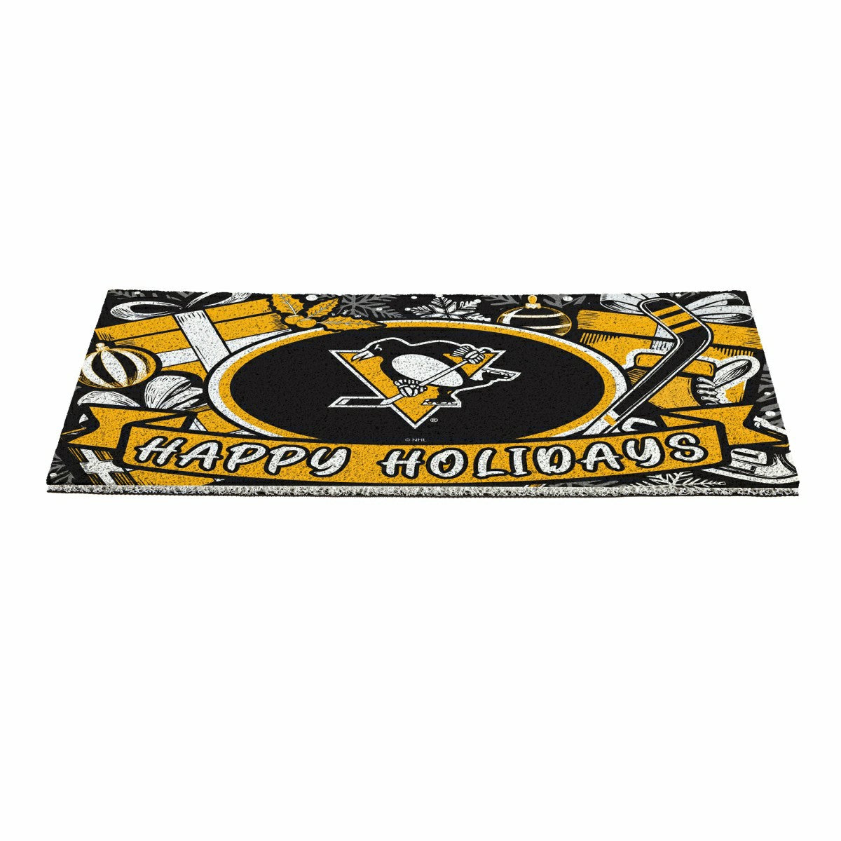 Pittsburgh Penguins Holiday PVC Mat, 28"x16"