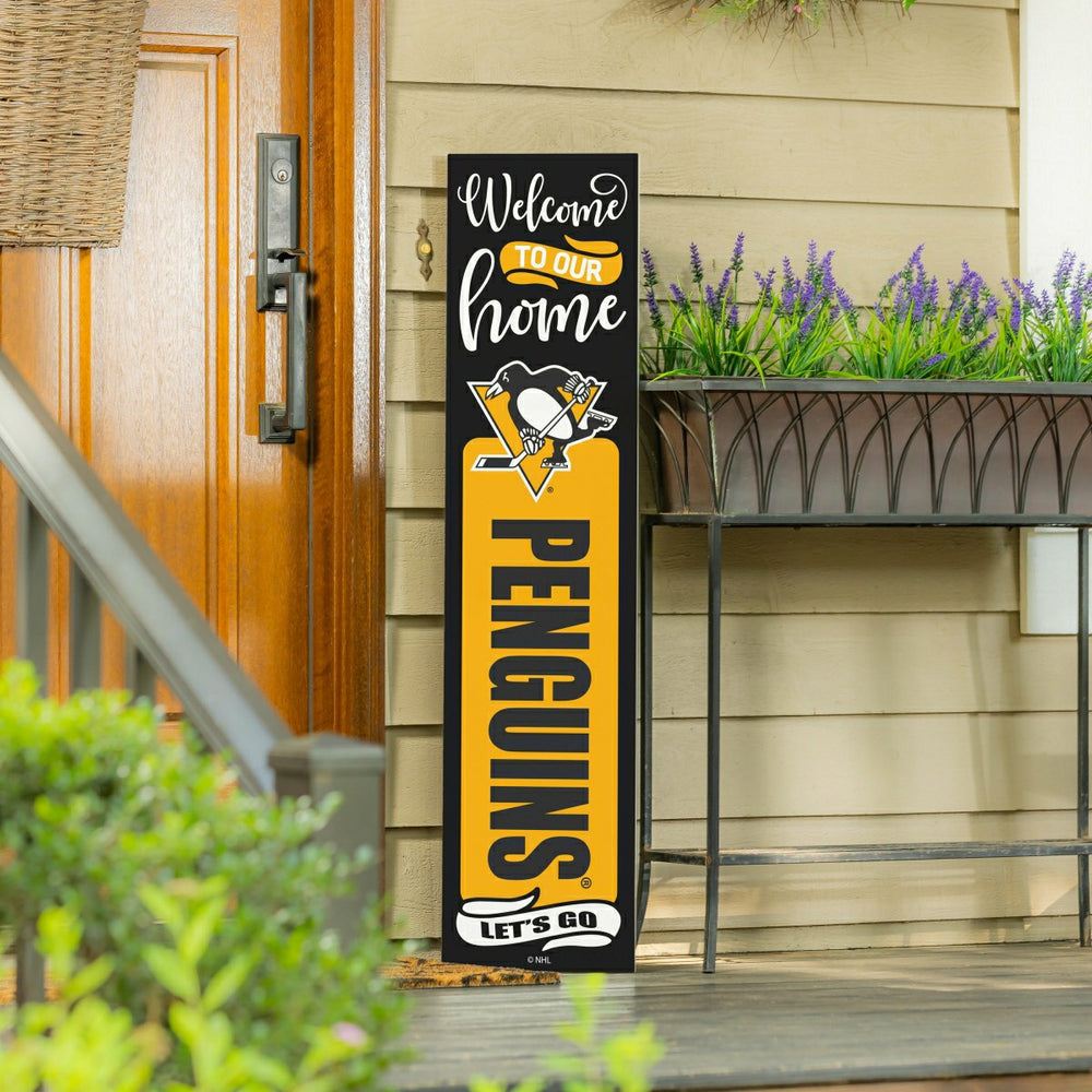47" Double Sided Leaner, Pittsburgh Penguins, Halloween