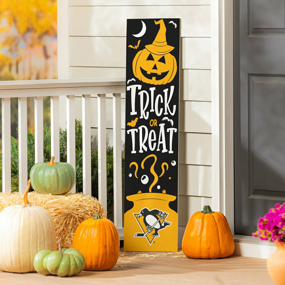 47" Double Sided Leaner, Pittsburgh Penguins, Halloween