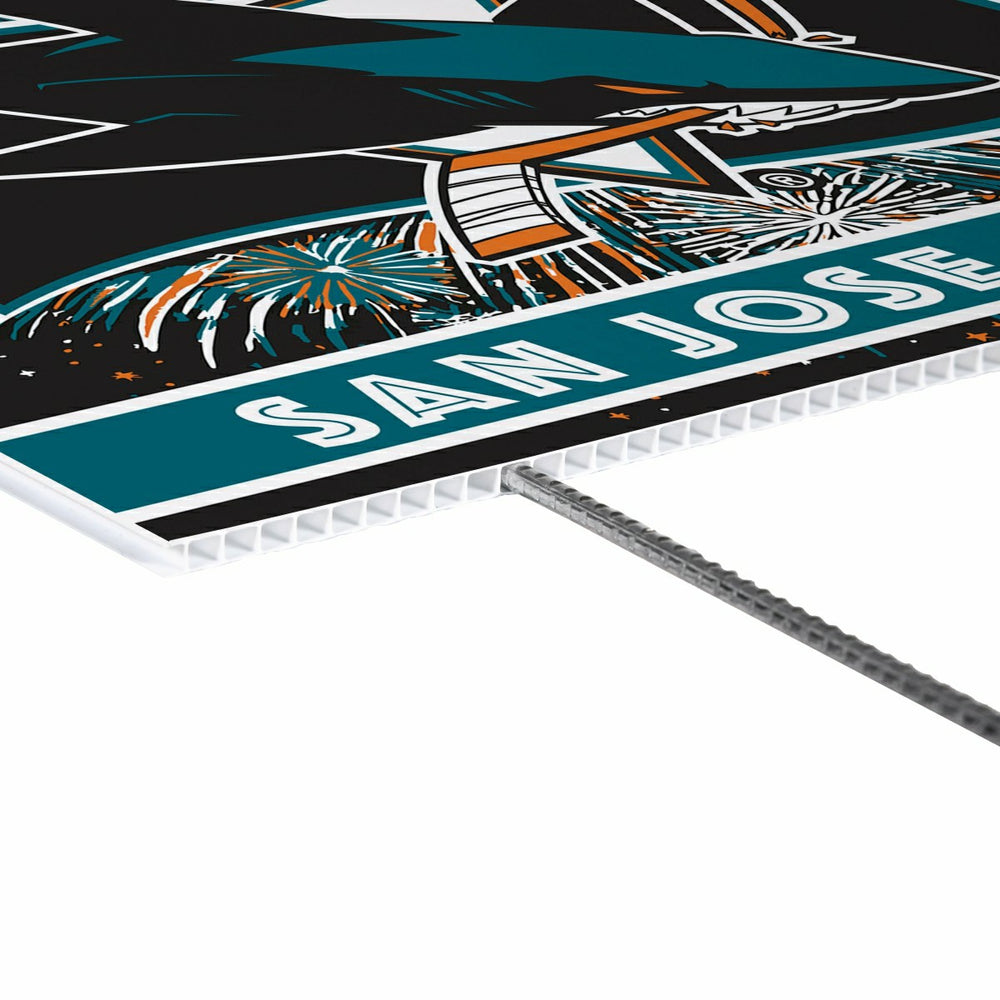 San Jose Sharks Yard Sign, Patriotic
