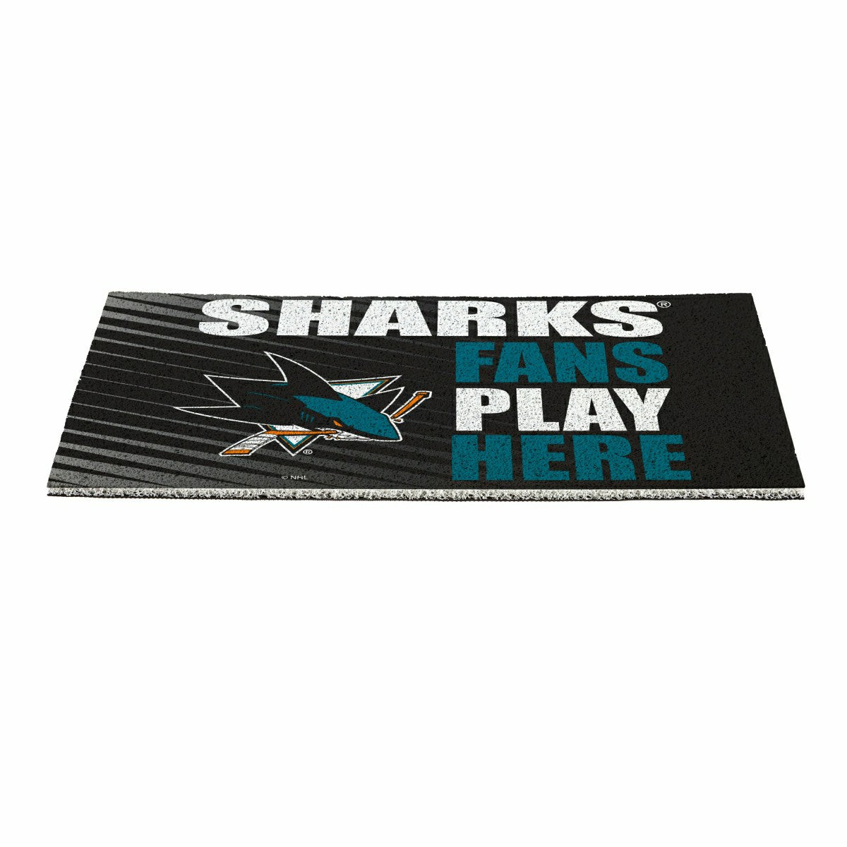 San Jose Sharks Fan Mat, 28"x16"