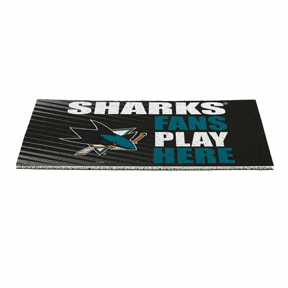 San Jose Sharks Fan Mat, 28"x16"