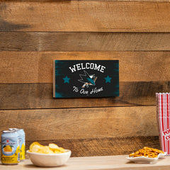 San Jose Sharks Wood Wall Sign, 6x11