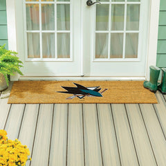 San Jose Sharks Extra Large Full Color Coir Mat, 60"x24"