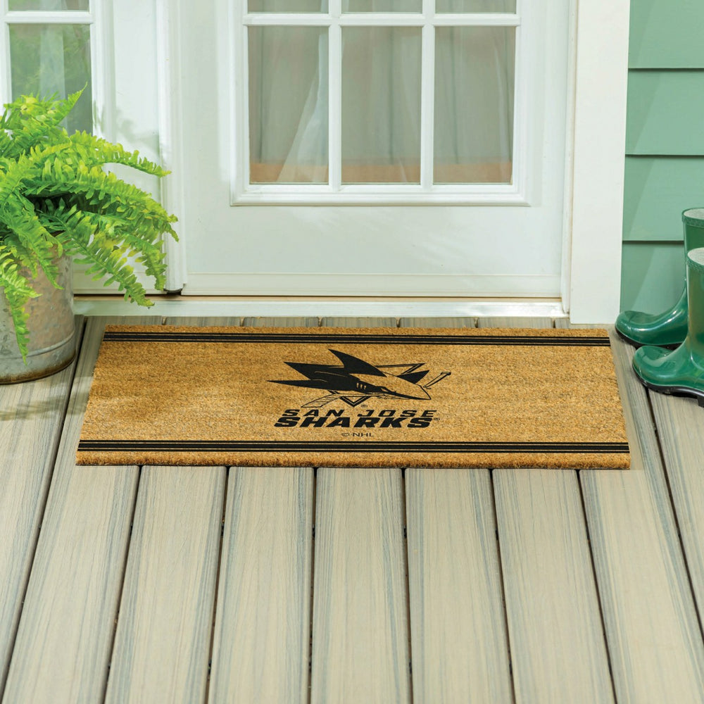 San Jose Sharks Large One Color Coir Mat, 36"x24"