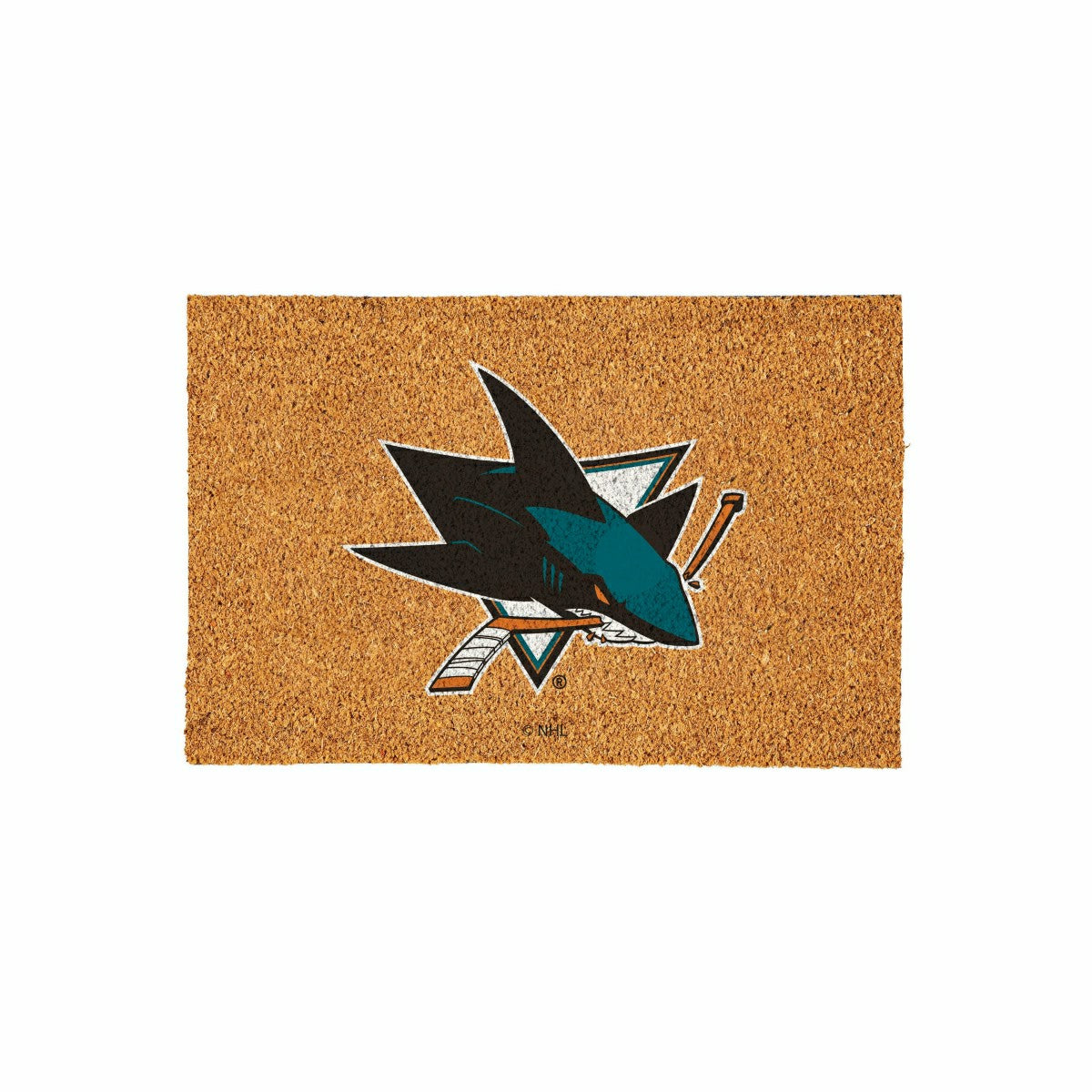 San Jose Sharks Large Full Color Coir Mat, 36"x24"