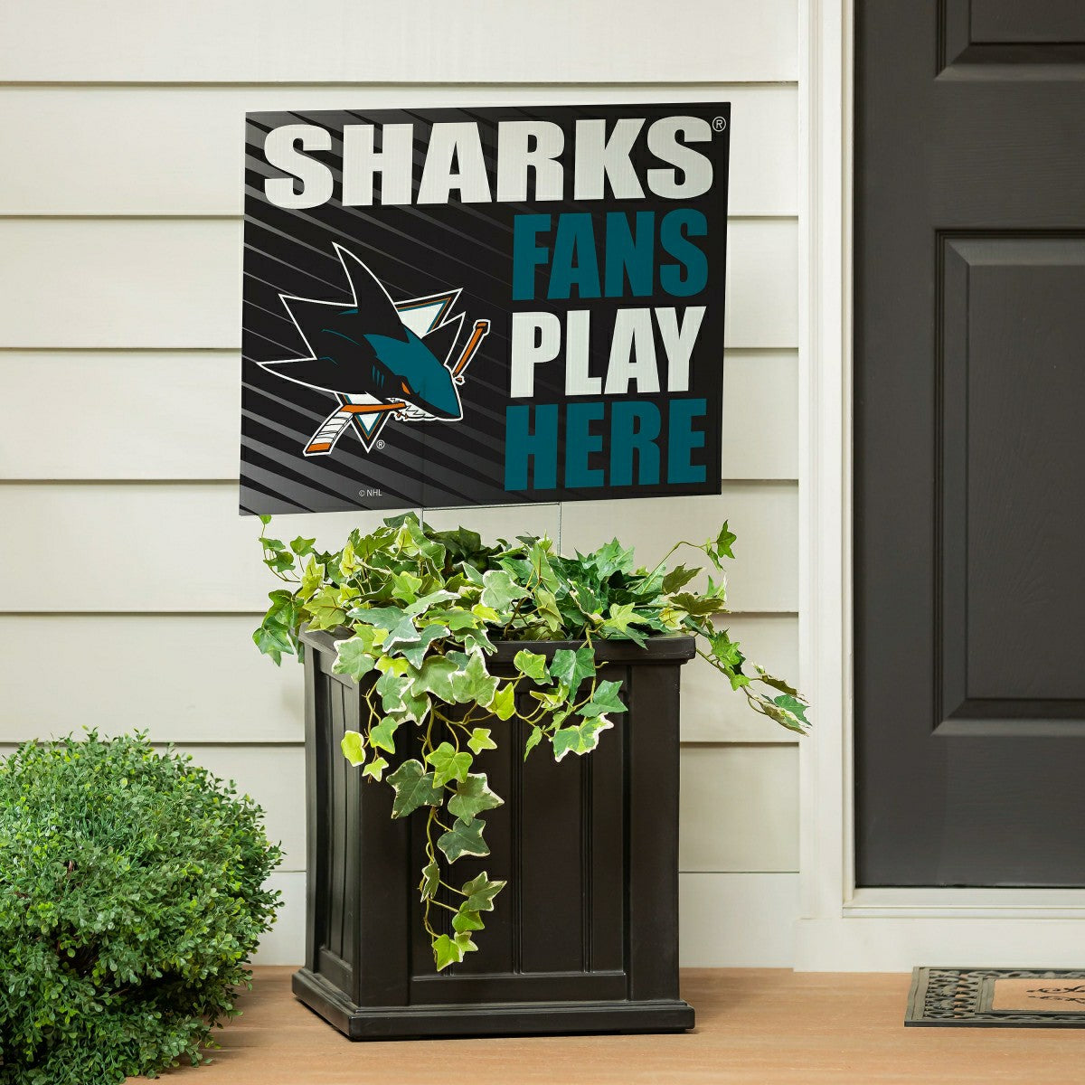 San Jose Sharks Coroplast Yard Sign "Fans Play Here"