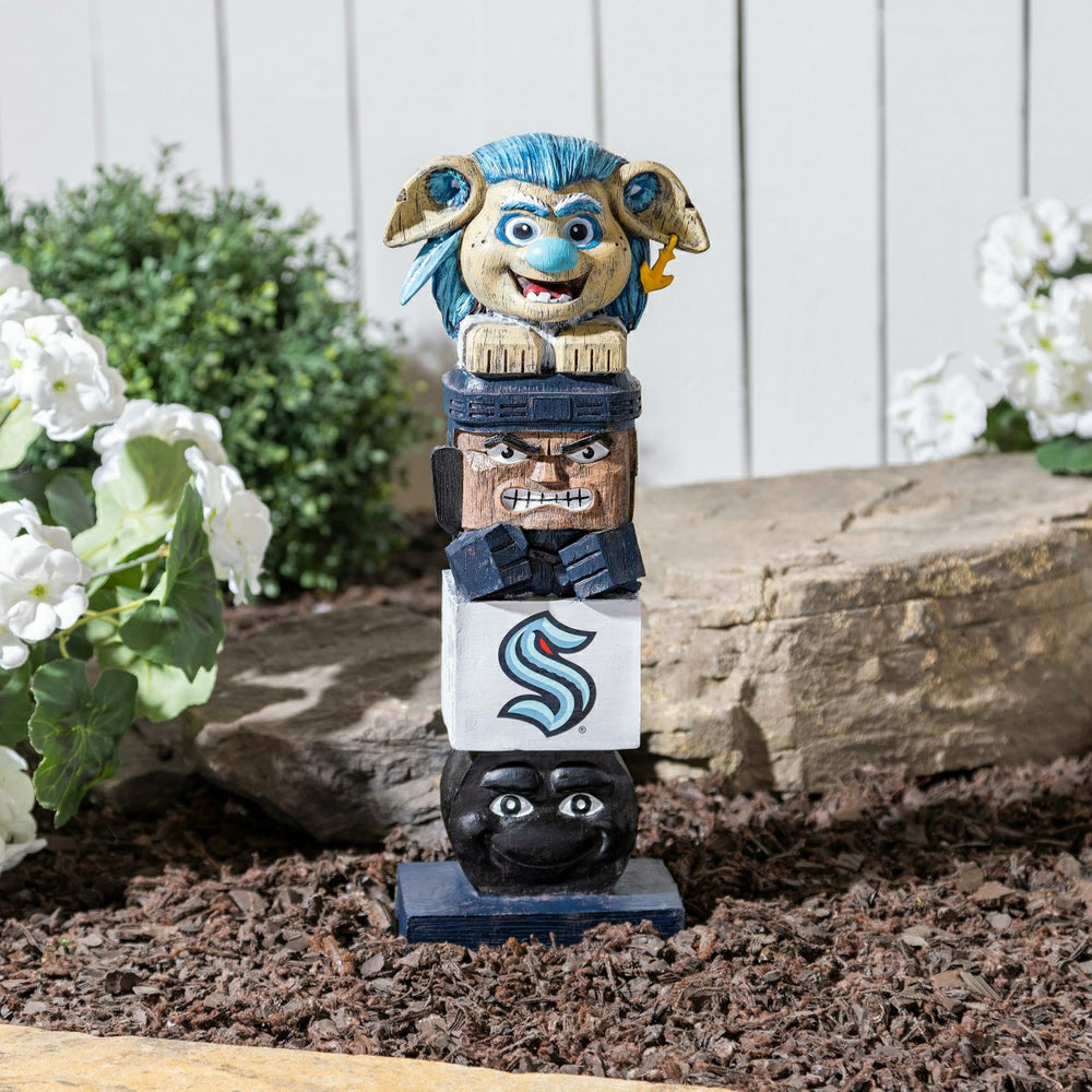 16" Seattle Kraken Mascot Tiki Totem Garden Statue