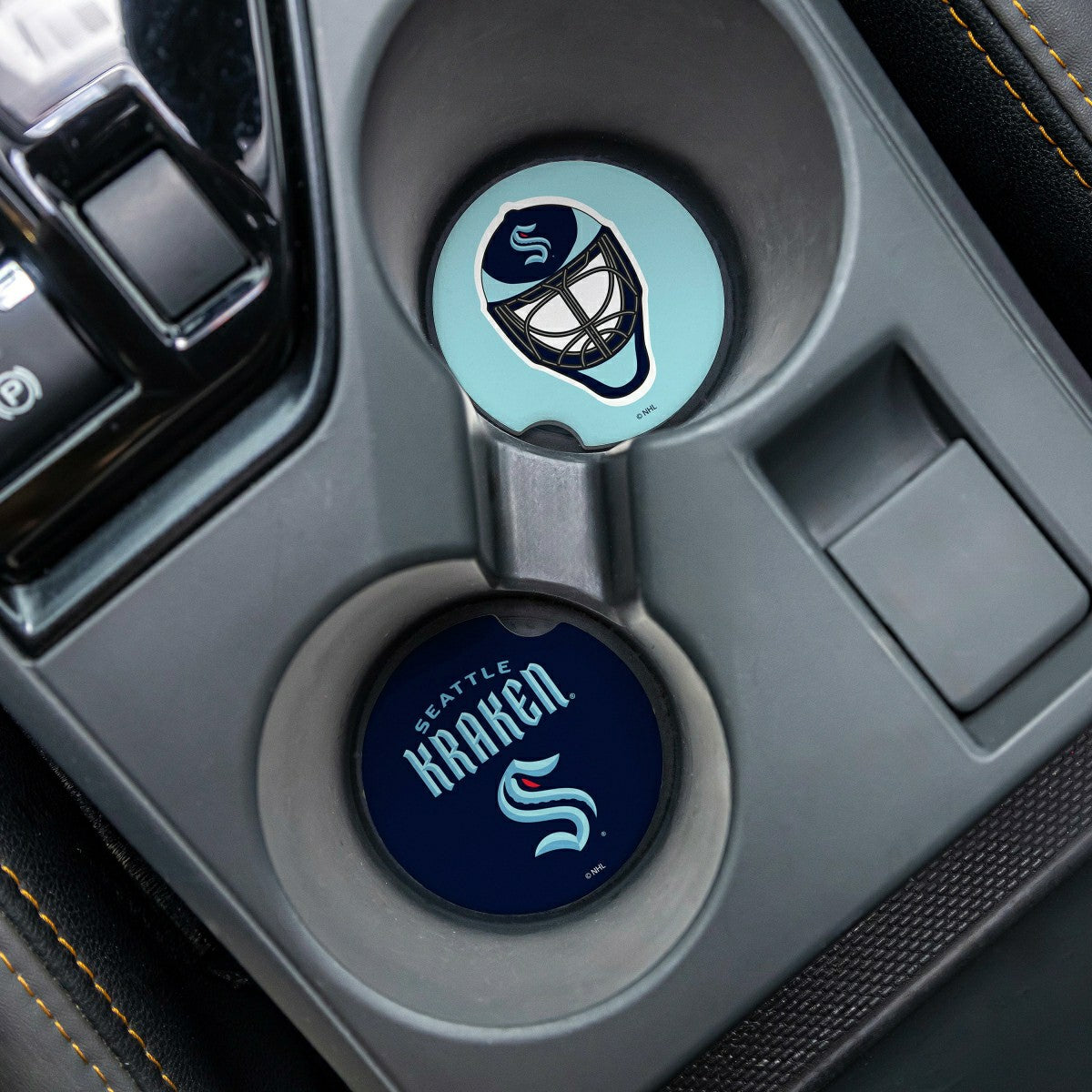 Seattle Kraken Car Coaster Set, 2pc