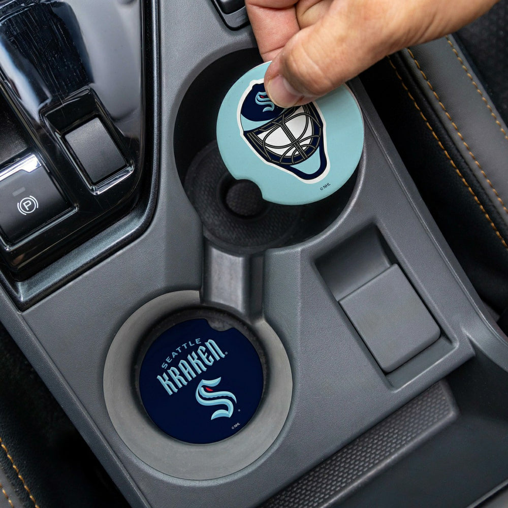 Seattle Kraken Car Coaster Set, 2pc