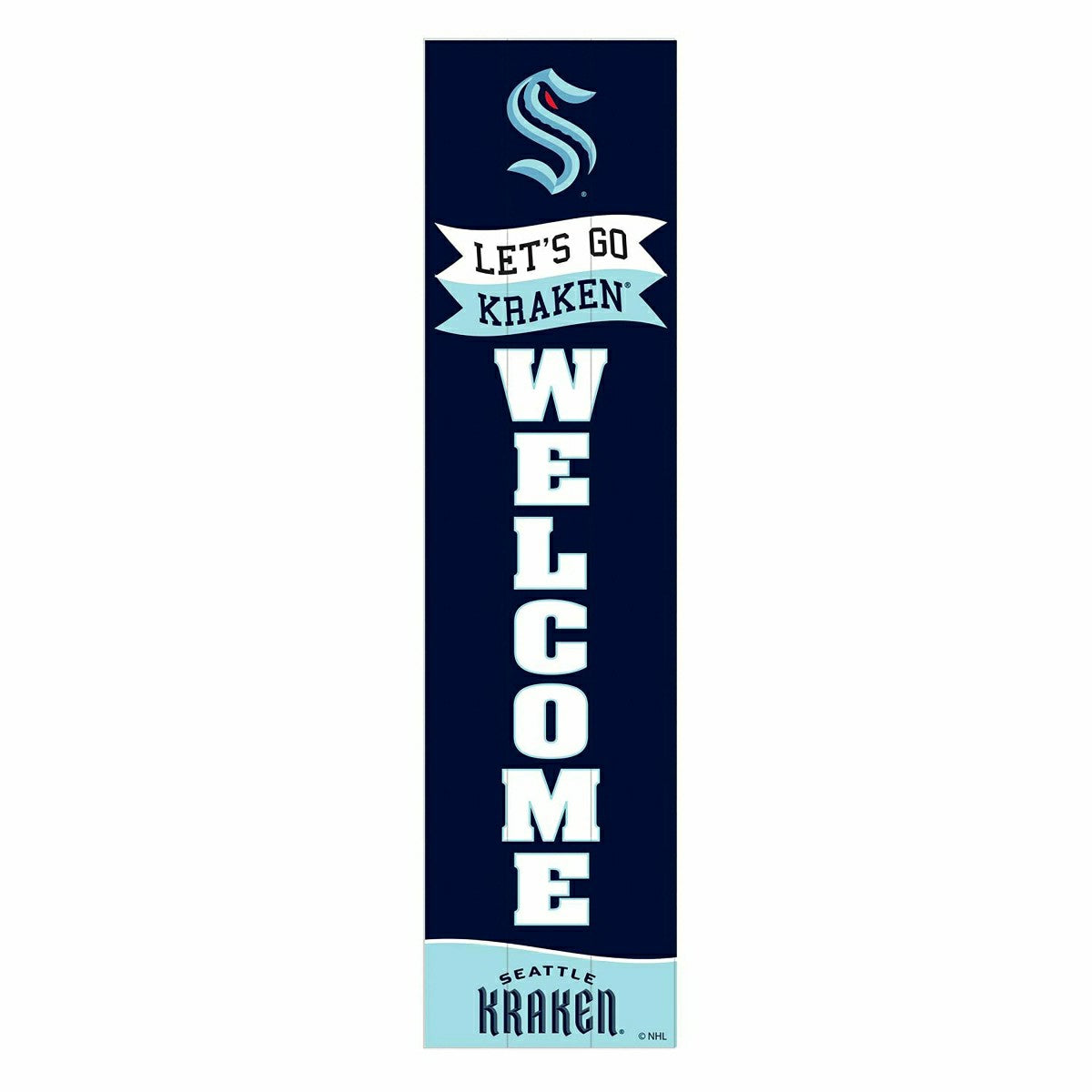 Seattle Kraken Large Single Sided Leaner, 46"
