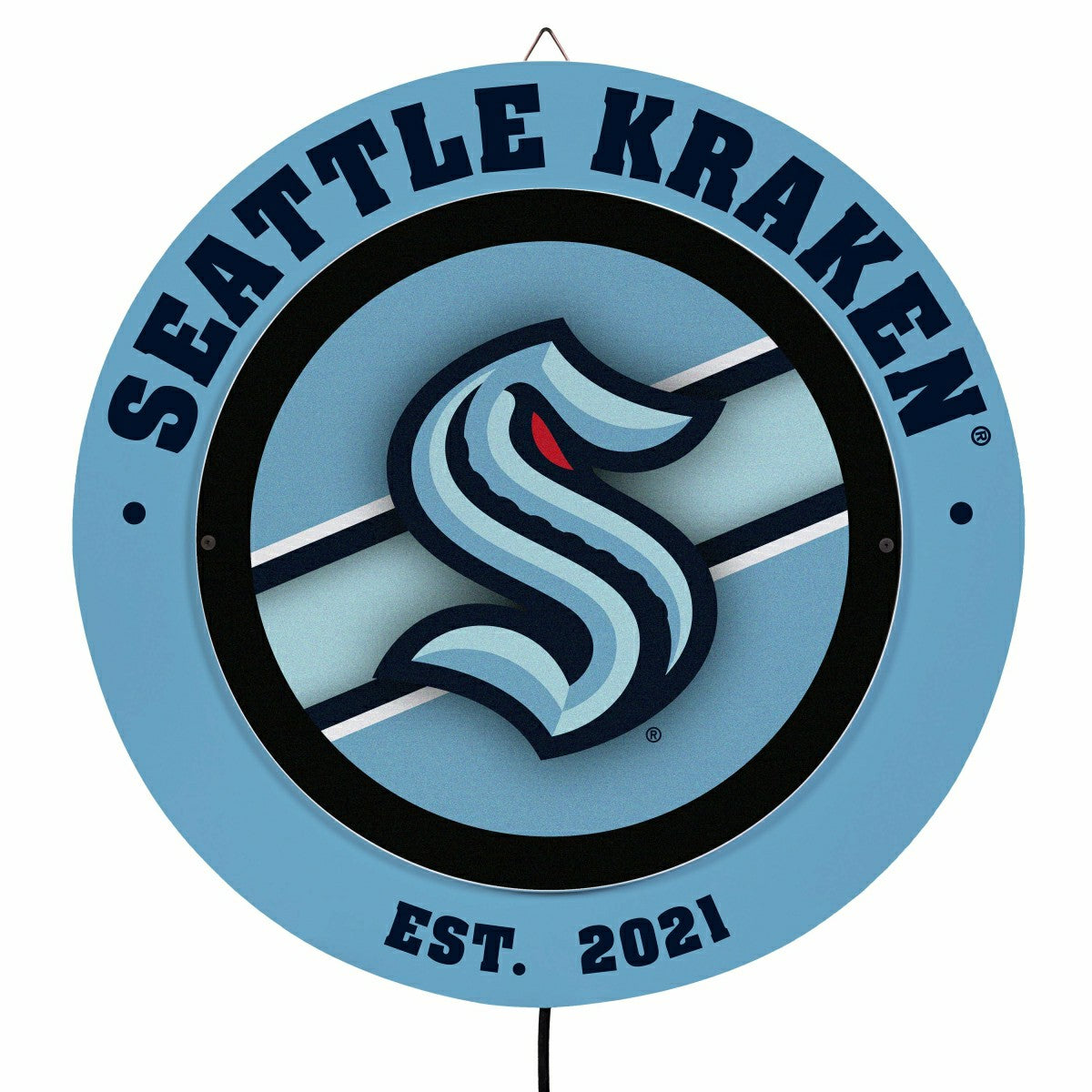 Seattle Kraken, Metal Lite, Round