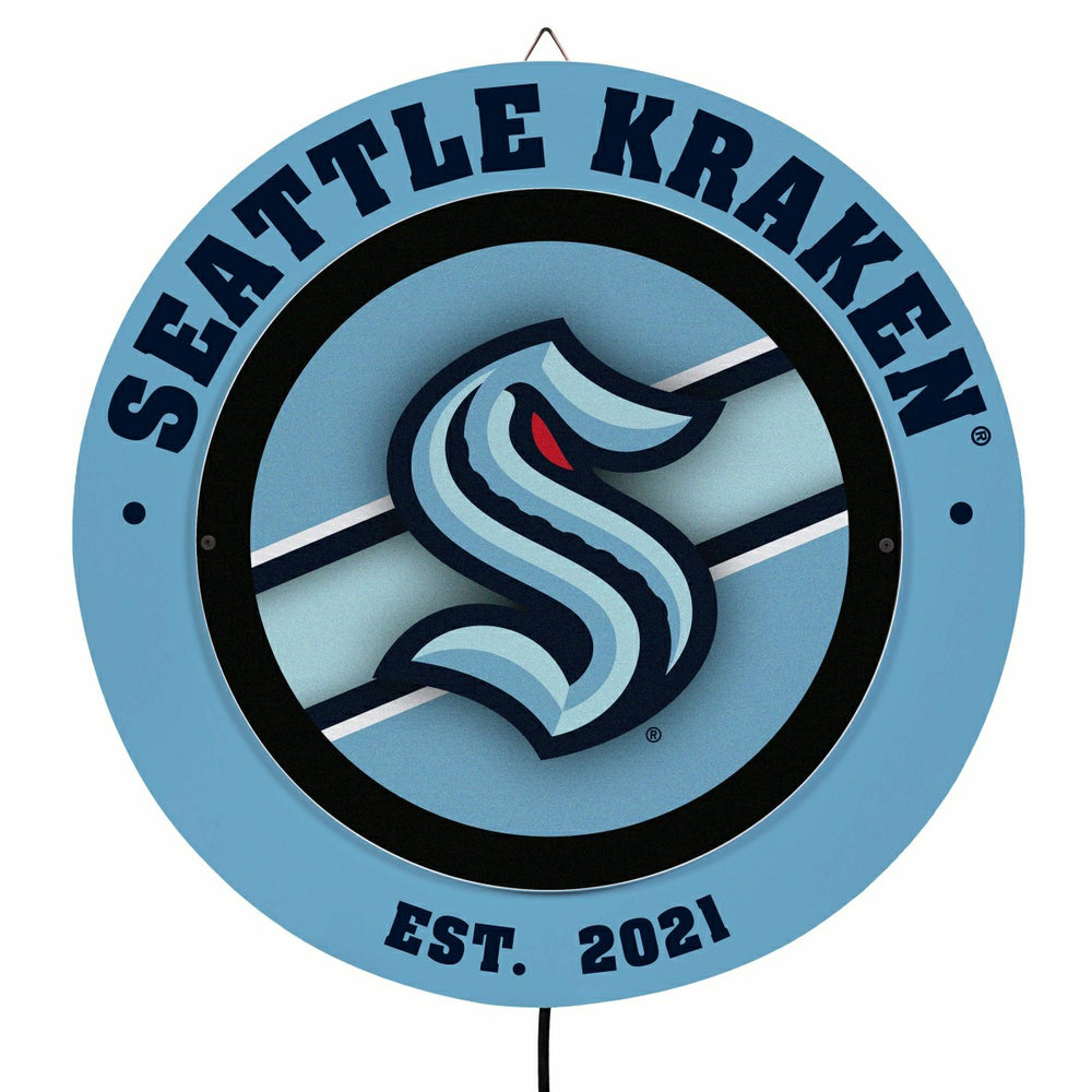 Seattle Kraken, Metal Lite, Round