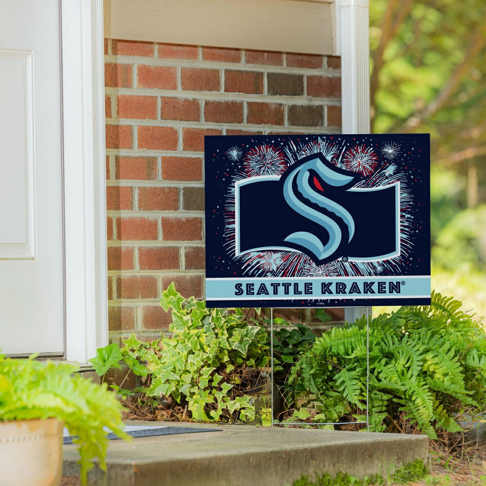 Seattle Kraken Yard Sign, Patriotic