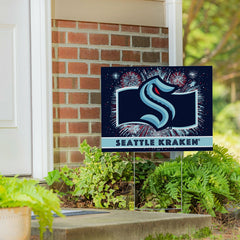 Seattle Kraken Yard Sign, Patriotic