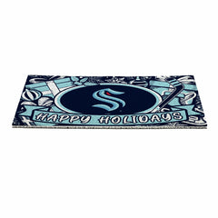 Seattle Kraken Holiday PVC Mat, 28"x16"