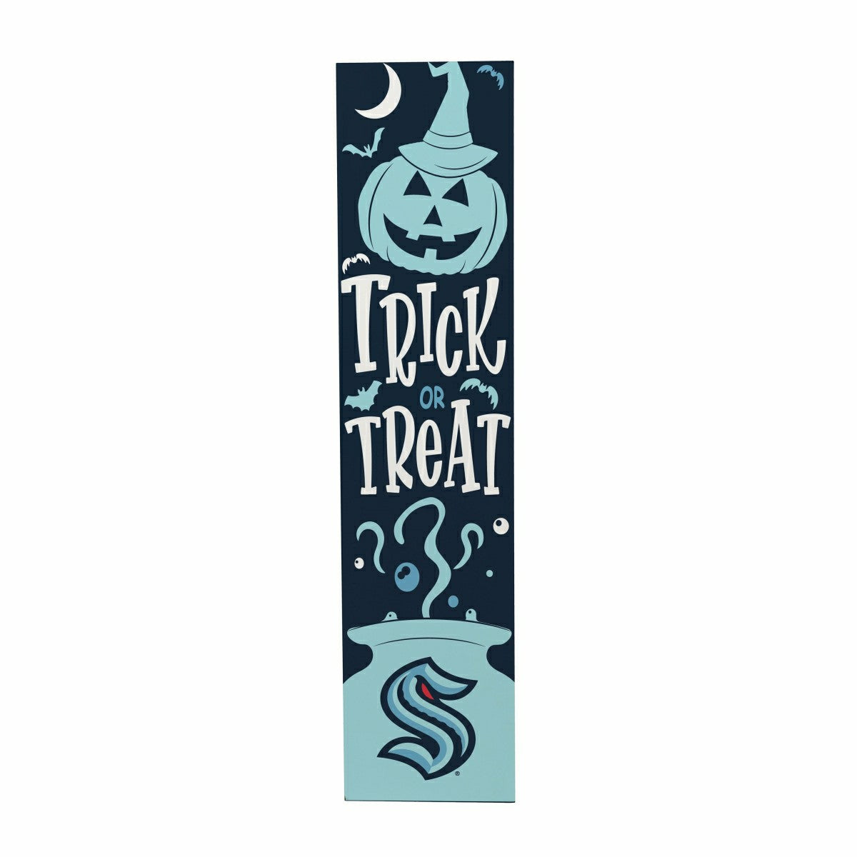 47" Double Sided Leaner, Seattle Kraken, Halloween