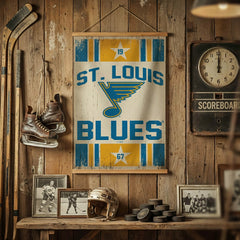 St Louis Blues, Canvas Wall Tapestry, Medium, 36x24