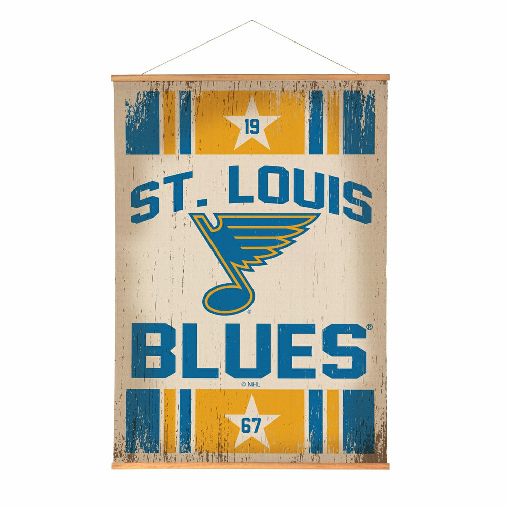St Louis Blues, Canvas Wall Tapestry, Large, 54x36