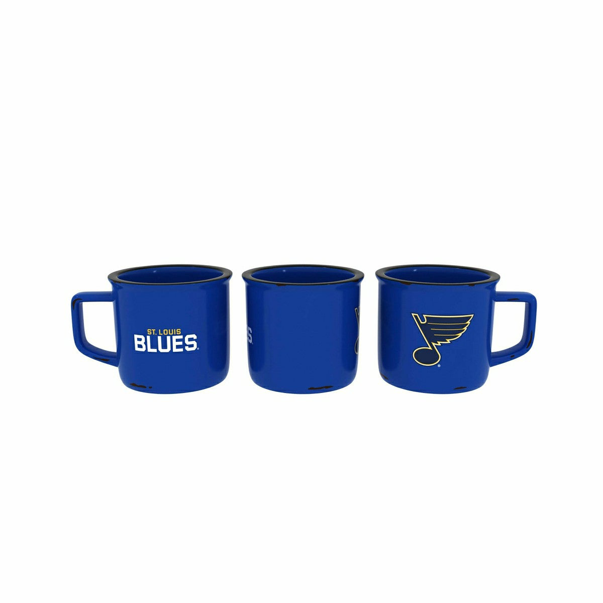 St Louis Blues Ceramic Camp Cup with Enamel Finish, 14oz