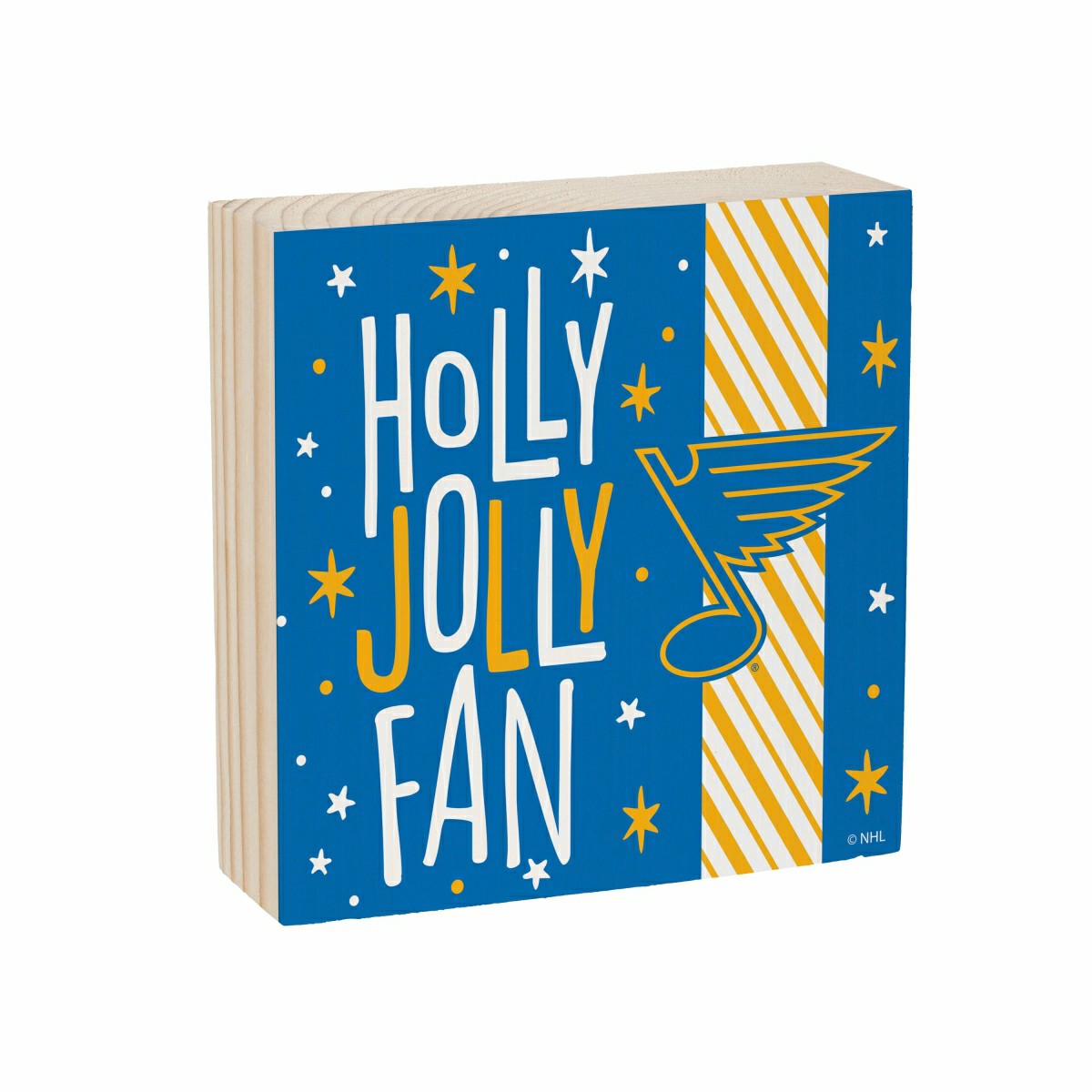 St Louis Blues Block, Holiday, 6x6