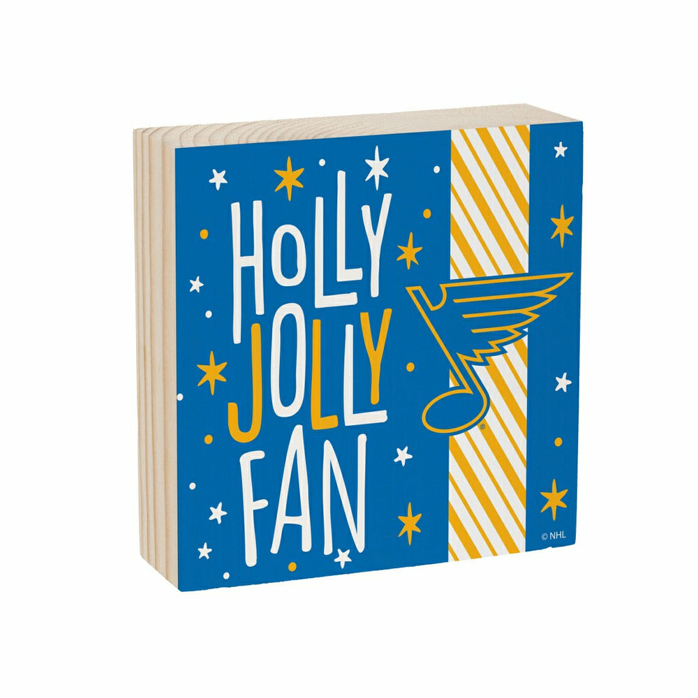 St Louis Blues Block, Holiday, 6x6