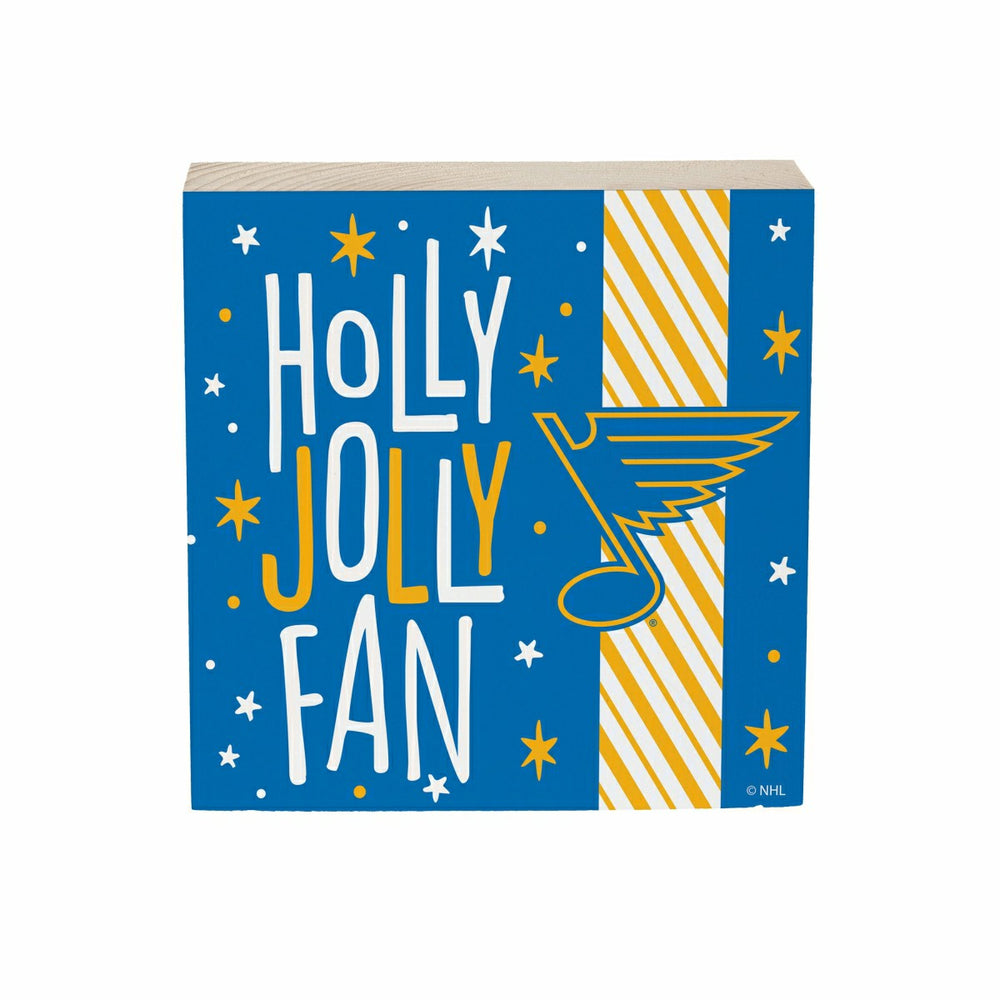 St Louis Blues Block, Holiday, 6x6