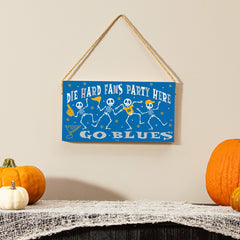 St Louis Blues Halloween Wood Wall Sign, 6x11