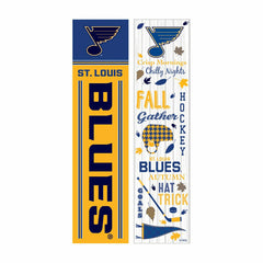 46" Double Sided Leaner, St Louis Blues, Fall Seasonal
