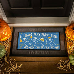 St Louis Blues Flocked Coir Halloween Sassafras Switch Mat, 22"x10"
