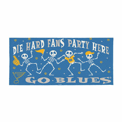 St Louis Blues Flocked Coir Halloween Sassafras Switch Mat, 22"x10"