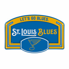 St Louis Blues USA Embossed Steel Wall Sign, 11" x 17"