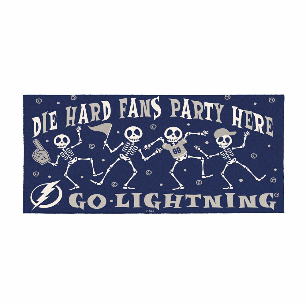 Tampa Bay Lightning Flocked Coir Halloween Sassafras Switch Mat, 22"x1