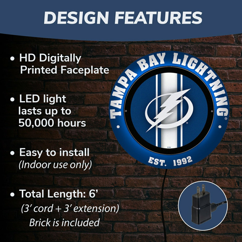 Tampa Bay Lightning, Metal Lite, Round