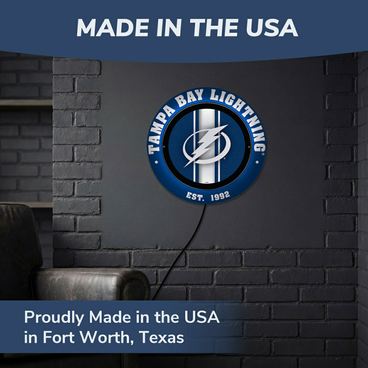 Tampa Bay Lightning, Metal Lite, Round