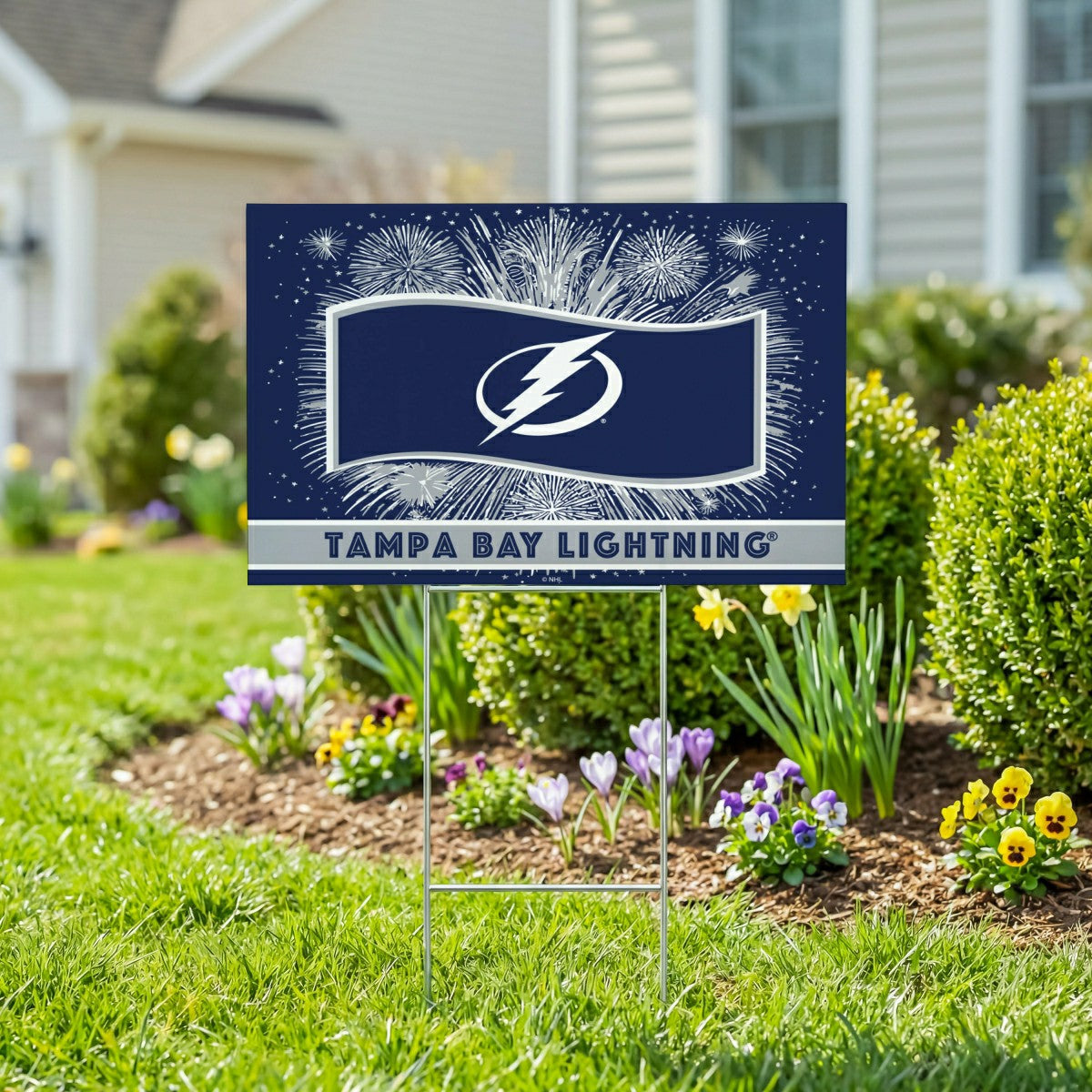 Tampa Bay Lightning Yard Sign, Patriotic