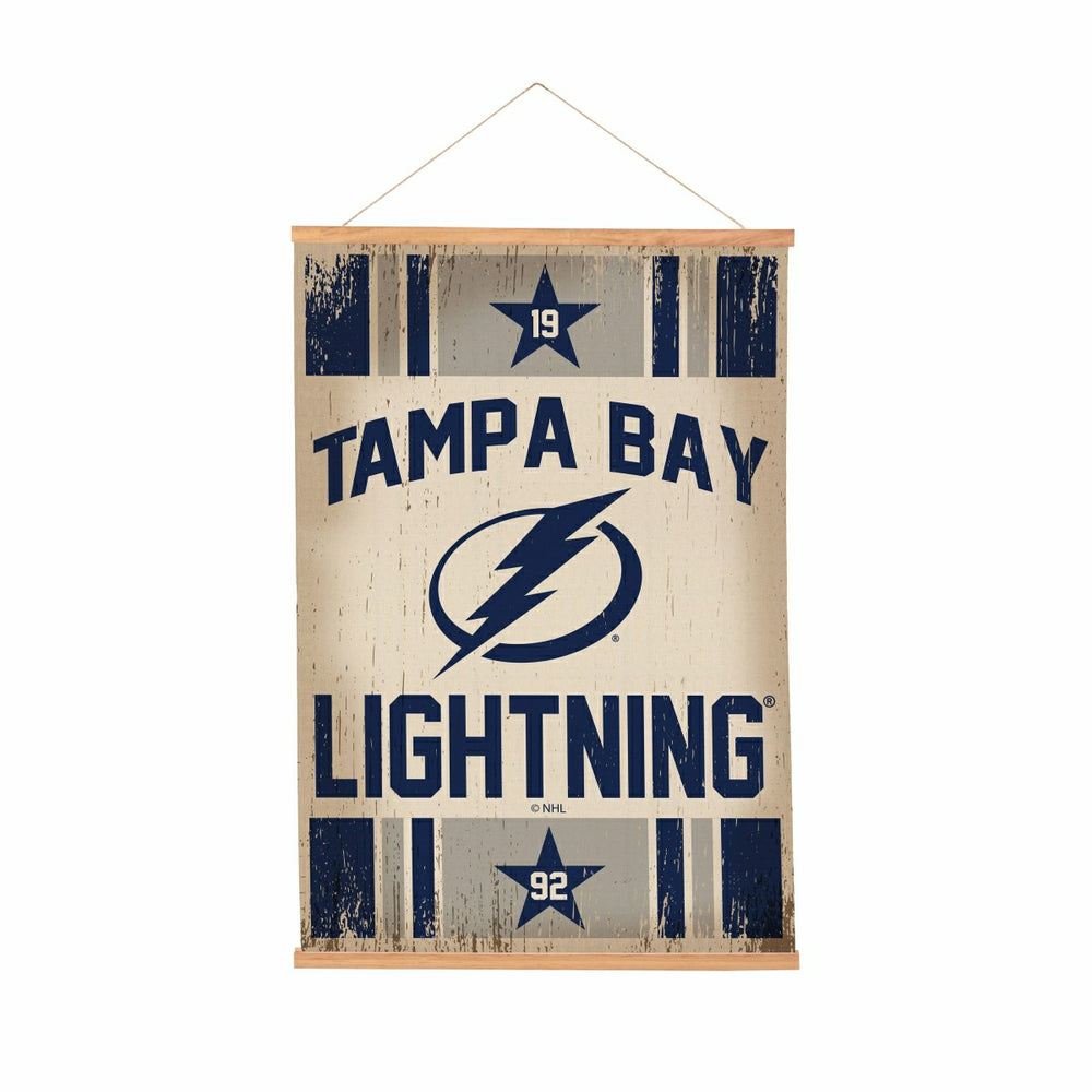 Tampa Bay Lightning, Canvas Wall Tapestry, Medium, 36x24