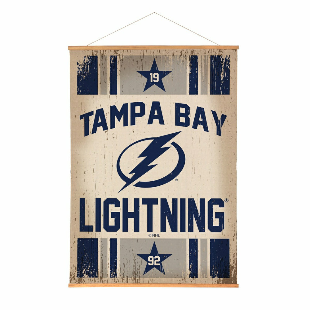 Tampa Bay Lightning, Canvas Wall Tapestry, Large, 54x36