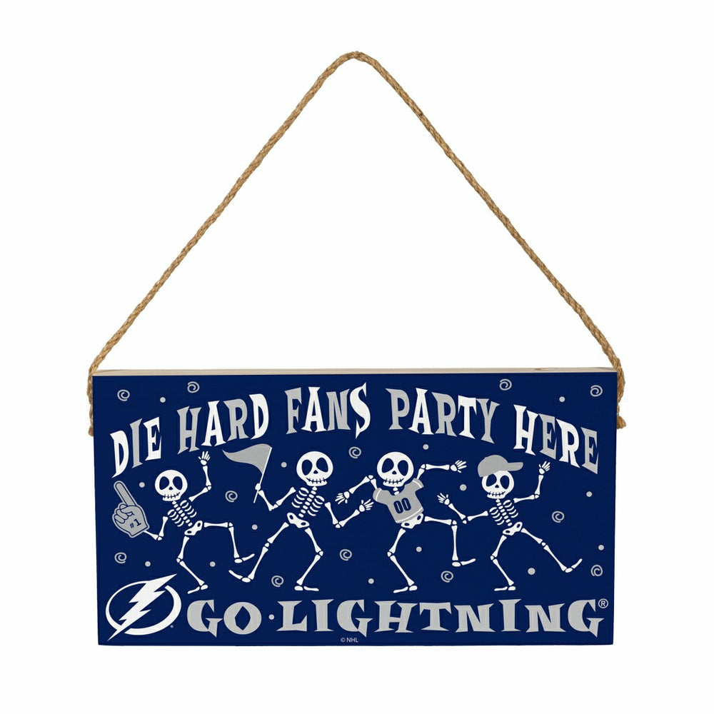 Tampa Bay Lightning Halloween Wood Wall Sign, 6x11