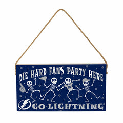 Tampa Bay Lightning Halloween Wood Wall Sign, 6x11