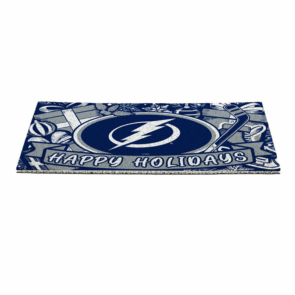 Tampa Bay Lightning Holiday PVC Mat, 28"x16"